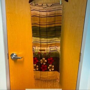 SCARF 100% Pashmina South  Western Floral Bohemian